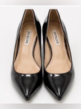 [Joy In Love] Black Patent Pointed Toe Block Heel Pumps Sz 8 NEW!
